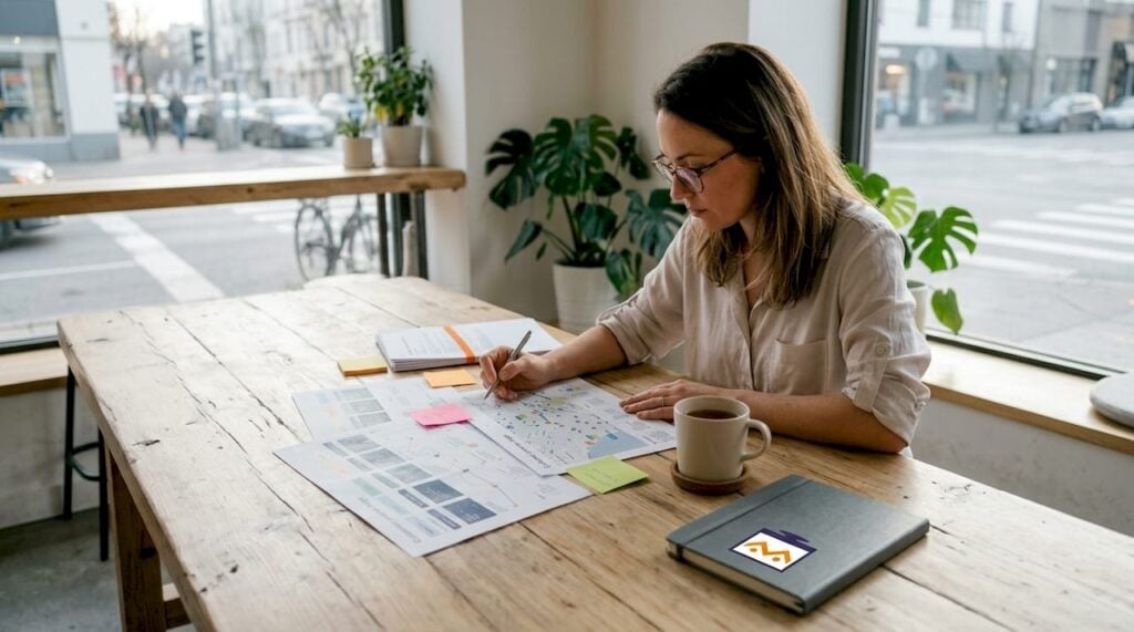 Eine Marketing-Analystin wirft einen genauen Blick auf die einzelnen Stationen der Customer Journey, um das Verhalten und die Bedürfnisse der Kundinnen und Kunden besser zu verstehen.